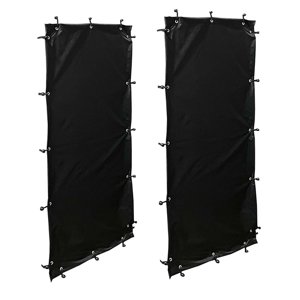 Bothyi - 2X Cortina Resistente A La Intemperie Para Estante Para Leña, Protección Para Troncos De Madera, Cubierta Para Leña