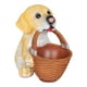 thumbnail image 1 of Caja De Almacenamiento Para Perros, Estatuilla De Resina, Adorno, Joyería, Estatua De Cachorro Con Canasto, 1 of 3