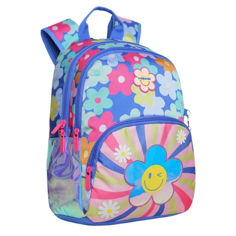 Mochila Infantil Niña Gum Smile Flowers Morado Head