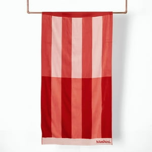Toalla De Playa Jacquard 100X180Cm / Rojizo – Mashini