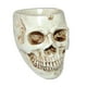thumbnail image 1 of Cenicero Diseño Cabeza Calavera Humana Blanco, 1 of 2