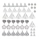 thumbnail image 5 of 48x Nudo hueco Charms Conector DIY Colgantes Nudo chino Plata envejecida para la fabricación de joyas Hallazgos colgantes Suministros Pulseras, 5 of 5