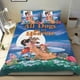 thumbnail image 1 of Todos los Perros Van al Cielo Conjunto de sábanas temático, trío de piezas, cómodo y amigable con la piel, diseño único, regalo de decoración para el hogar para familiares, amigos y fans,135cm *200cm, 1 of 6