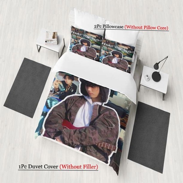 Camouflage Han Ji-Sung'S Affectionate Confession Starry Sky Poster Pattern Three-Piece Set Soft And Comfortable bedding