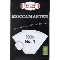 Filtros De Café Moccamaster #4, Papel Blanco, 100 Unidades
