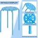 thumbnail image 4 of Taburetes Apilables VECELO Juego de 6 Piezas Altura 45 cm Colores Vivos, 4 of 7
