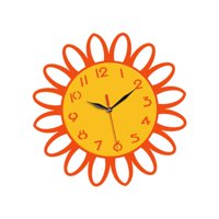 Magideal - Reloj De Pared Con Forma De Flor, Colgante, Decorativo, Fácil De Leer, Silencioso, Ideal Para Aulas, Hoteles, Comedores, Cocinas Y Salas De Estar.