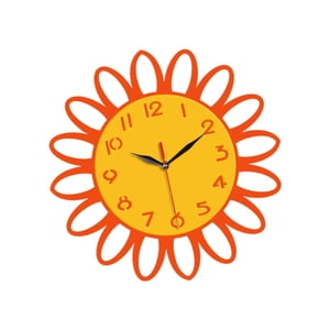 Magideal - Reloj De Pared Con Forma De Flor, Colgante, Decorativo, Fácil De Leer, Silencioso, Ideal Para Aulas, Hoteles, Comedores, Cocinas Y Salas De Estar.