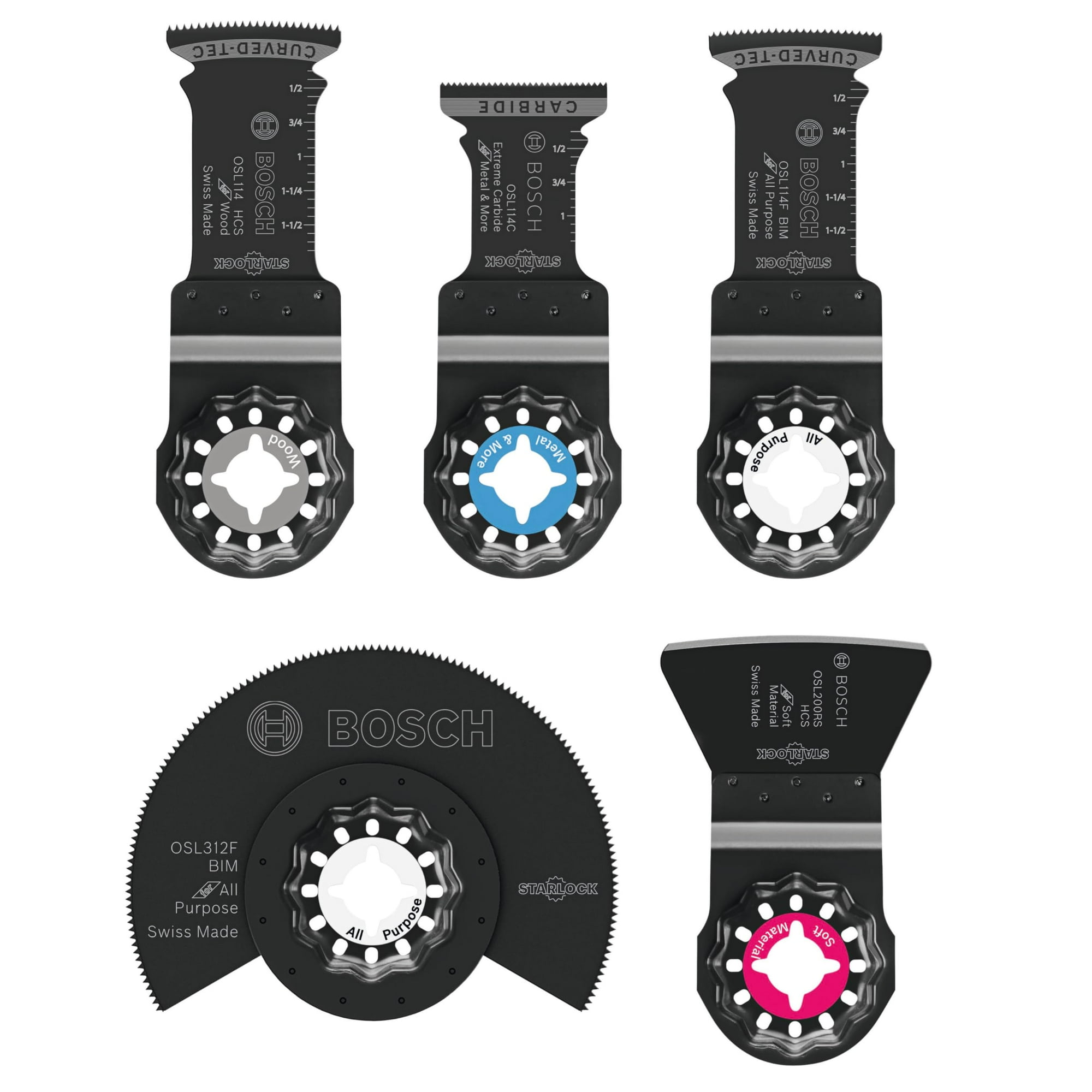 Juego De Cuchillas Oscilantes Multiherramienta Bosch Osl005l Carburo