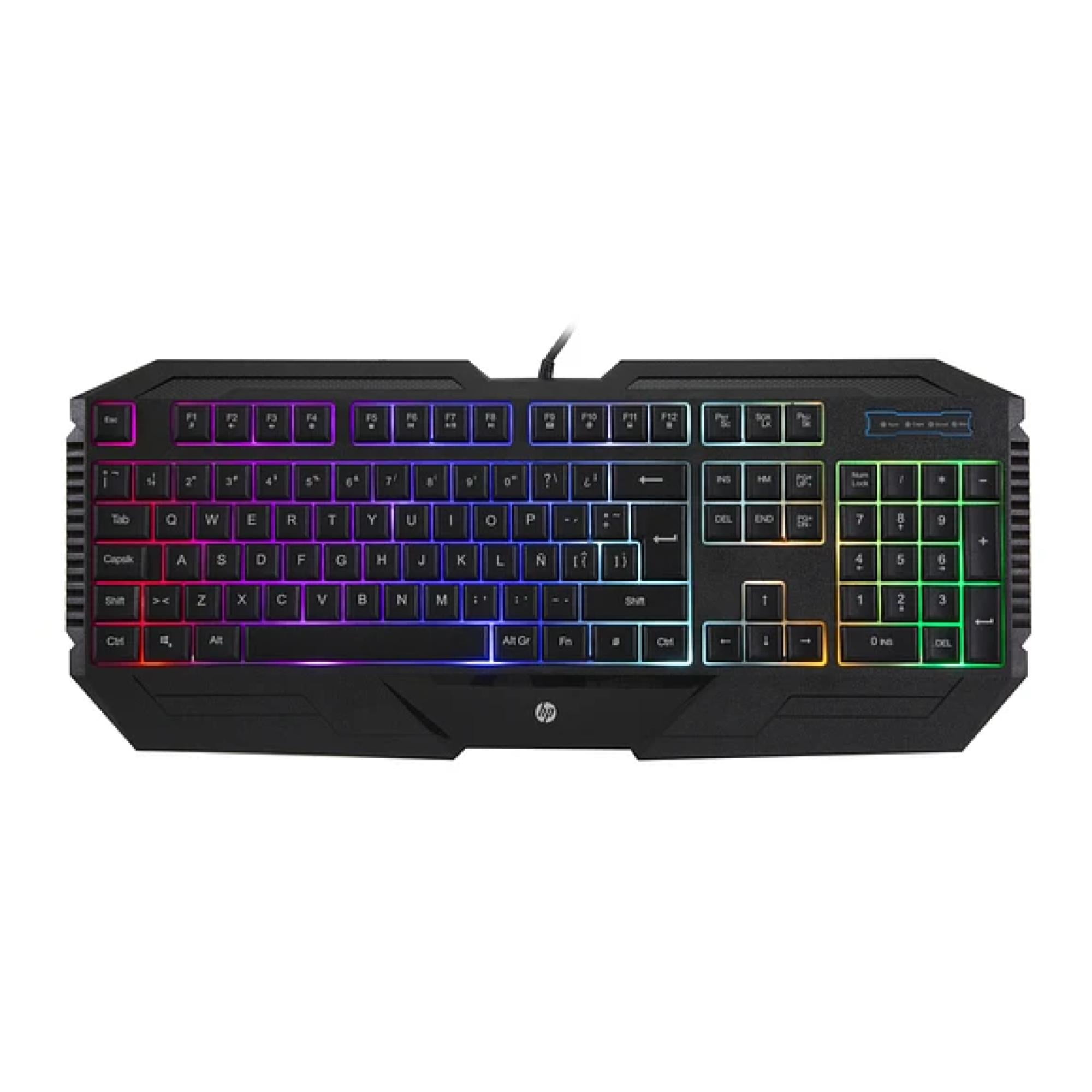 Hp - Teclado Gamer Usb Retroiluminado Rgb Negro K110