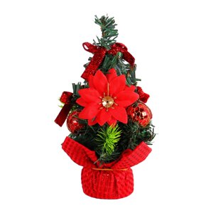 Magideal - Mini De Navidad De Mesa, Adornos Navideños Decorativos, Manualidades Para Chimenea, Suministros Para Fiestas, Regalos, Festival, Sala De Estar Rojo
