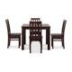 thumbnail image 4 of Comedor Ñuble Cuadrado 95X95 Cm Con 4 Sillas Chocolate-Negro, 4 of 13