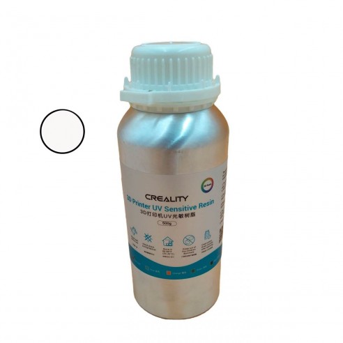 Resina Creality 500G Fotosensible Color Blanco - Para Impresora 3D