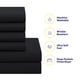 thumbnail image 3 of Set de edredón Sweet Home Collection, color negro, tamaño doble, 5 piezas, 3 of 6