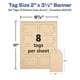 thumbnail image 5 of Etiquetas Avery 80516 en Kraft Marrón, Forma de Bandera, 5x9 cm, 64 unidades, 5 of 7