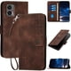 thumbnail image 1 of Funda Flip Premium Fibra de Carbono para Motorola Edge 30 Neo con Soporte y Cierre Marrón, 1 of 6