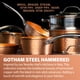 thumbnail image 2 of Juego de sartenes Gotham Steel, cobre martillado, antiadherentes, 3 unidades, 2 of 6