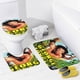 thumbnail image 4 of George de la selva-theme 4-Piece Shower Curtain Set with Rugs, Waterproof Bathroom Decor Set Includes Bath Mat, U-Shaped Rug, Toilet Lid Cover and Curtain with Hooks, 4 of 6
