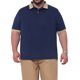 thumbnail image 1 of INSPIRE CHIC Camisa Polo Casual Transpirable de Manga Corta con Cuello en Contraste para Hombre Grande y Alto 4XL Azul Oscuro, 1 of 5