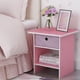 thumbnail image 2 of Mesa lateral Furinno Dario con cajón de tela rosa/rosa claro, 2 of 6