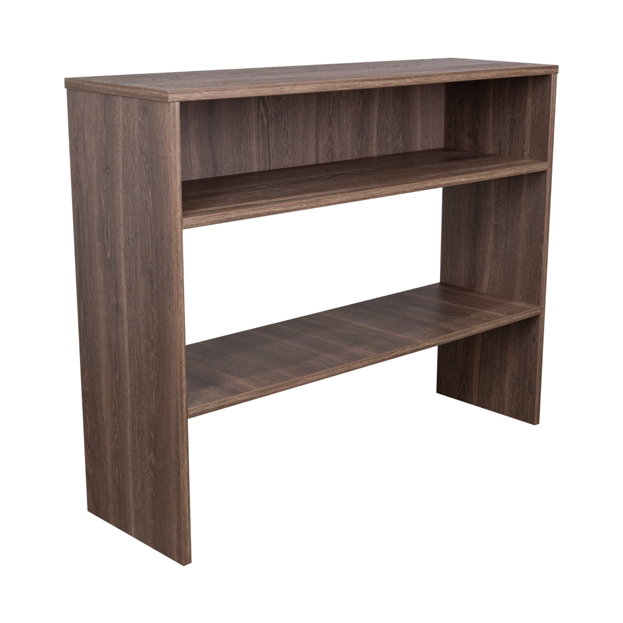Fmfurniture - Arrimo Con 2 Estantes Fm-001o - Cafe Oscuro