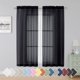 thumbnail image 1 of Cortinas Simplebrand 160 cm Negro 2 Paneles con Bolsillo para Barra, 1 of 8