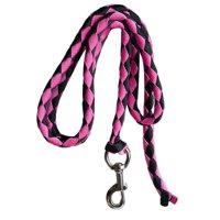 Ioensy - Cuerda De Plomo Para Caballos Cuerda De Cabestro Resistente Para Entrenar A Caballos, Perros U Ovejas 4 M Rosa Y Negro