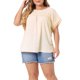 thumbnail image 1 of Agnes Orinda Blusas de Talla Grande para Mujer de Chifón con Lunares Suizos, Mangas Cortas, Encaje de Ganchillo, Blusa Plisada 2X Beige, 1 of 8