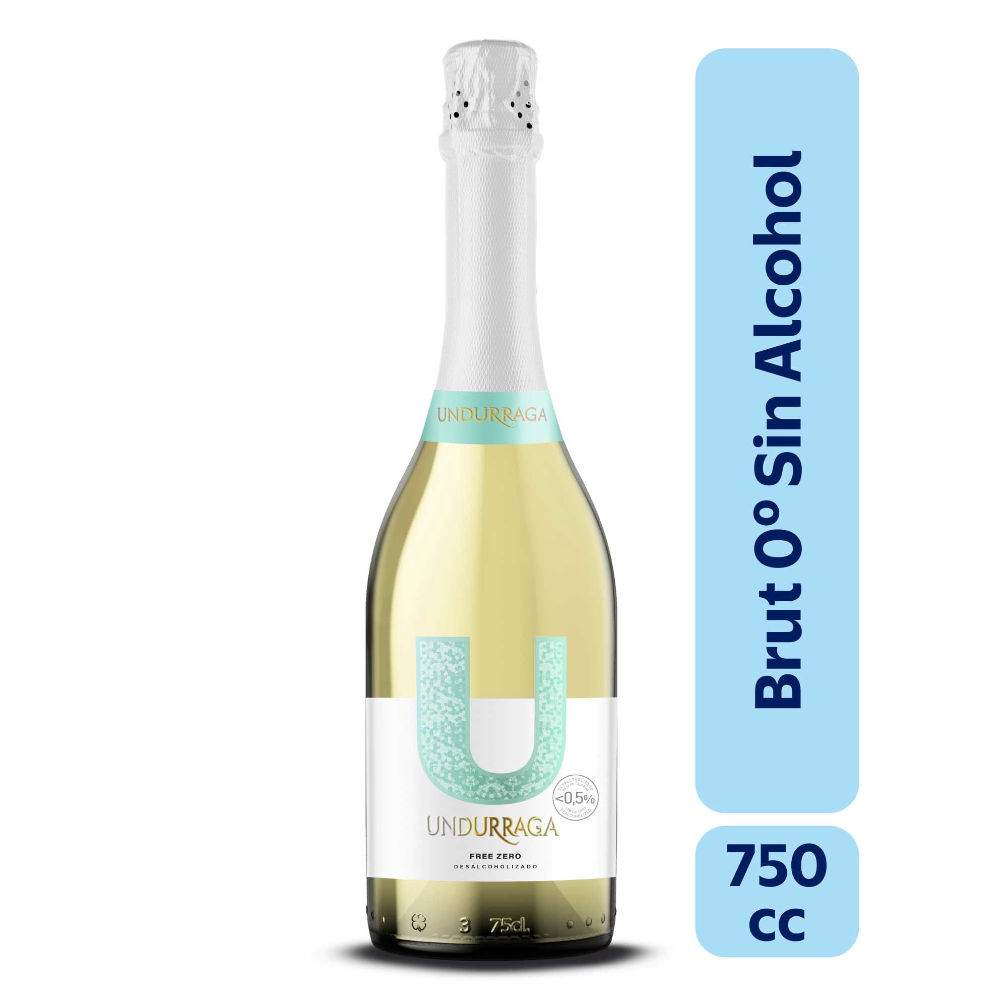 Espumante Botella Sparkling Brut Free 750 ml Undurraga