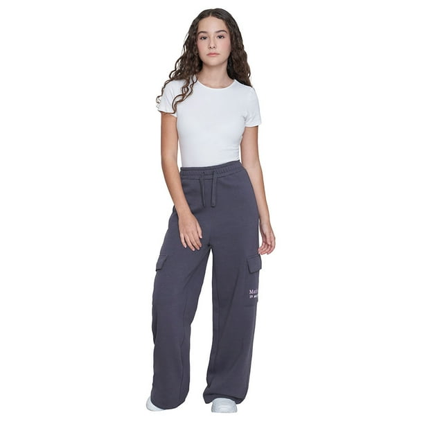 Pantalón de Buzo Niña Teen Cargo Marengo Corona