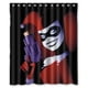 thumbnail image 1 of Cortina de ducha Harley Quinn, juego de cortina de baño con ganchos, tamaño 60 x 72 pulgadas, 1 of 3