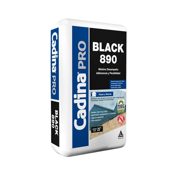 CADINA PRO BLACK 890 - Adhesivo cerámico en polvo, Sac 25Kg
