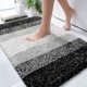 thumbnail image 1 of Alfombra de baño OLANLY de microfibra, 30 x 20 cm, color negro, 1 of 7