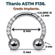 thumbnail image 2 of Piercing Septum 16g Titanio Astm F136 Aro Zirconia Punk, 2 of 6