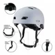 thumbnail image 2 of Casco Bicicleta Skate Roller Adultos Regulable Street Runner Gris, M, 2 of 3