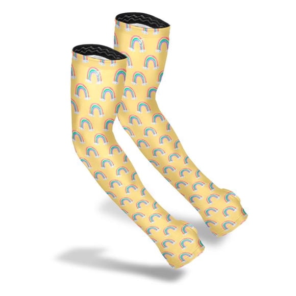 Manguitos FARMER'S DEFENSE Rainbow Kids UPF 50+ que absorben la humedad
