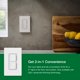 thumbnail image 4 of Lutron Maestro LED+ Interruptor Dimmer y Temporizador Dual | Bombillas LED de 75 W / Ventiladores de 2,5 A, Unipolar, MACL-L3T51-WH-2, Blanco, Pack de 2, 4 of 7