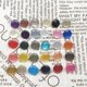 thumbnail image 2 of suxuMhao Botones de Palanca Decorativos de Resina con Diseño de Hongo Perlado, Botones Semicirculares Azules de 24L, 100 Piezas de Brasieres de Costura para Costura Artesanal, Brasieres de Tela y, 2 of 3