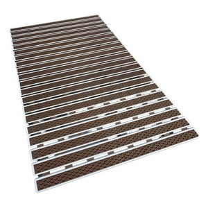 Genérico - Alfombra Baño Ducha Plegable Antideslizante Marrón Jhn
