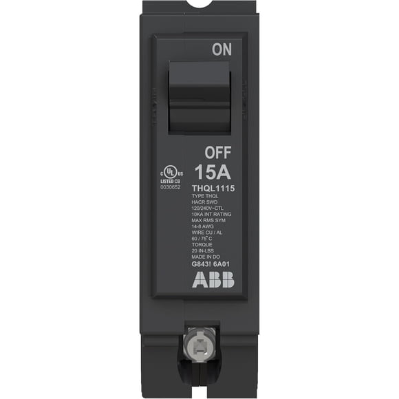 ABB QLine THQL1115A Interruptor automático de 15 A, unipolar