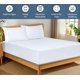 thumbnail image 3 of Sábana Bajera Royale Linens Twin 100% Algodón Orgánico Blanco, 3 of 9