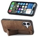 thumbnail image 1 of Funda Protectora con Correa para iPhone 16 Resistente a Golpes Marrón, 1 of 6