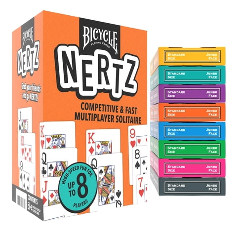 Juego De Cartas Bicycle Nertz Solitaire 8 Decks Jumbo Index