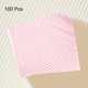 thumbnail image 3 of Uxcell 100 piezas de hojas de papel encerado a rayas cuadradas 12" x 12" Papel de envoltura de alimentos secos absorbente de aceite para sándwich, rosa, 3 of 7