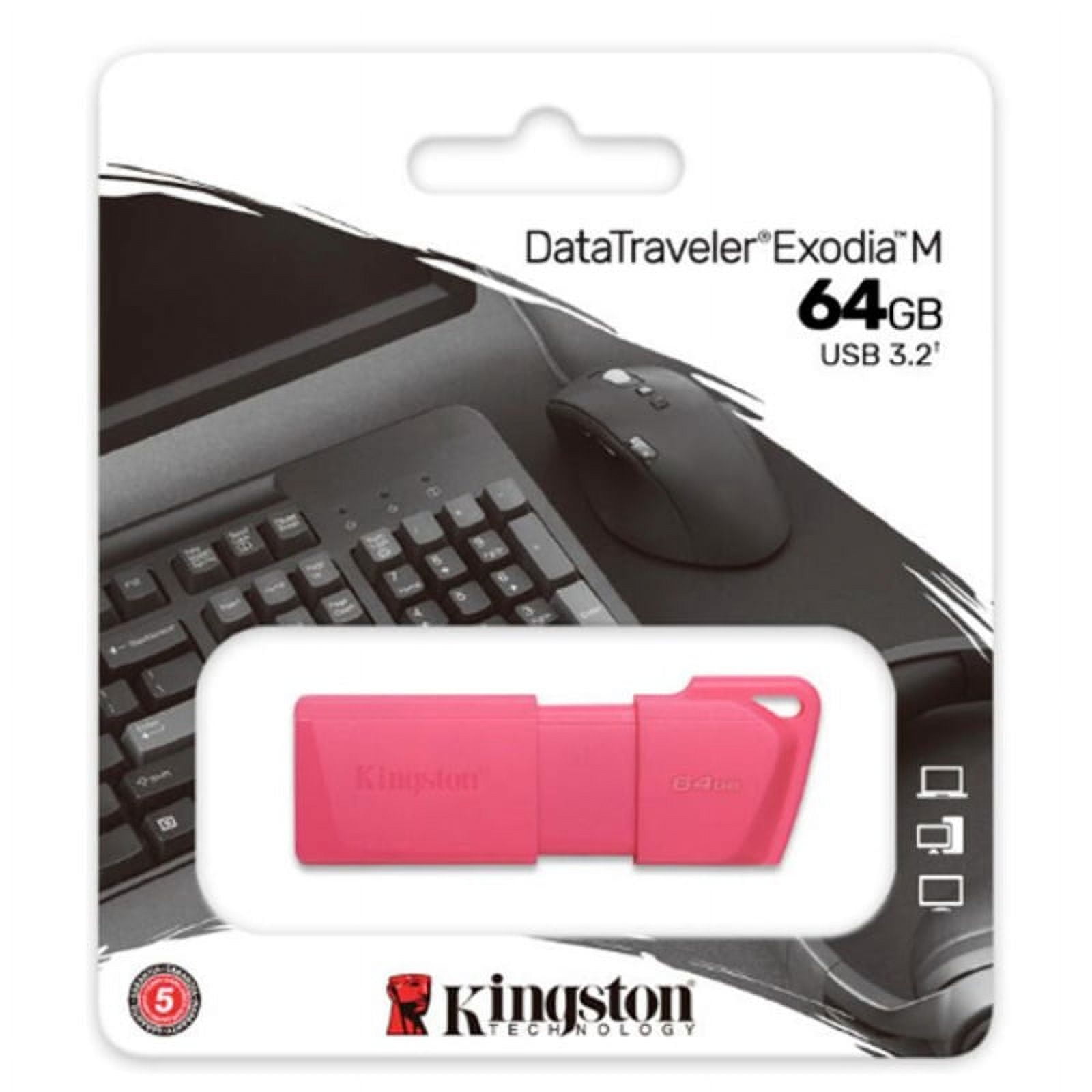 Pendrive Kingston Usb 3.2 64gb Rosado Dtxm Neon
