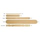 thumbnail image 3 of Palitos de madera para manualidades Chenille Kraft 377401 Natural 1000/caja, 3 of 5