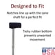 thumbnail image 5 of Funda de espuma Cane Pad Crutcheze Premium con mango en T, color negro, 5 of 8