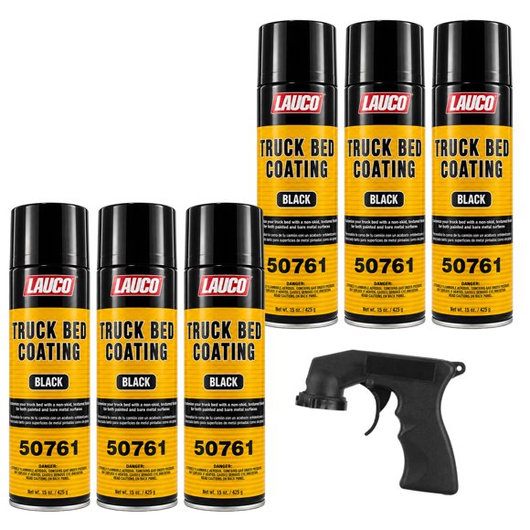 Recubrimiento para Cama de Camión LAUCO Negro en Aerosol - Pack de 6 (425 g)