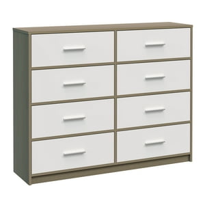 Topmarket - Cajonera Comoda Ancha De 8 Cajones Liviana Mdf
