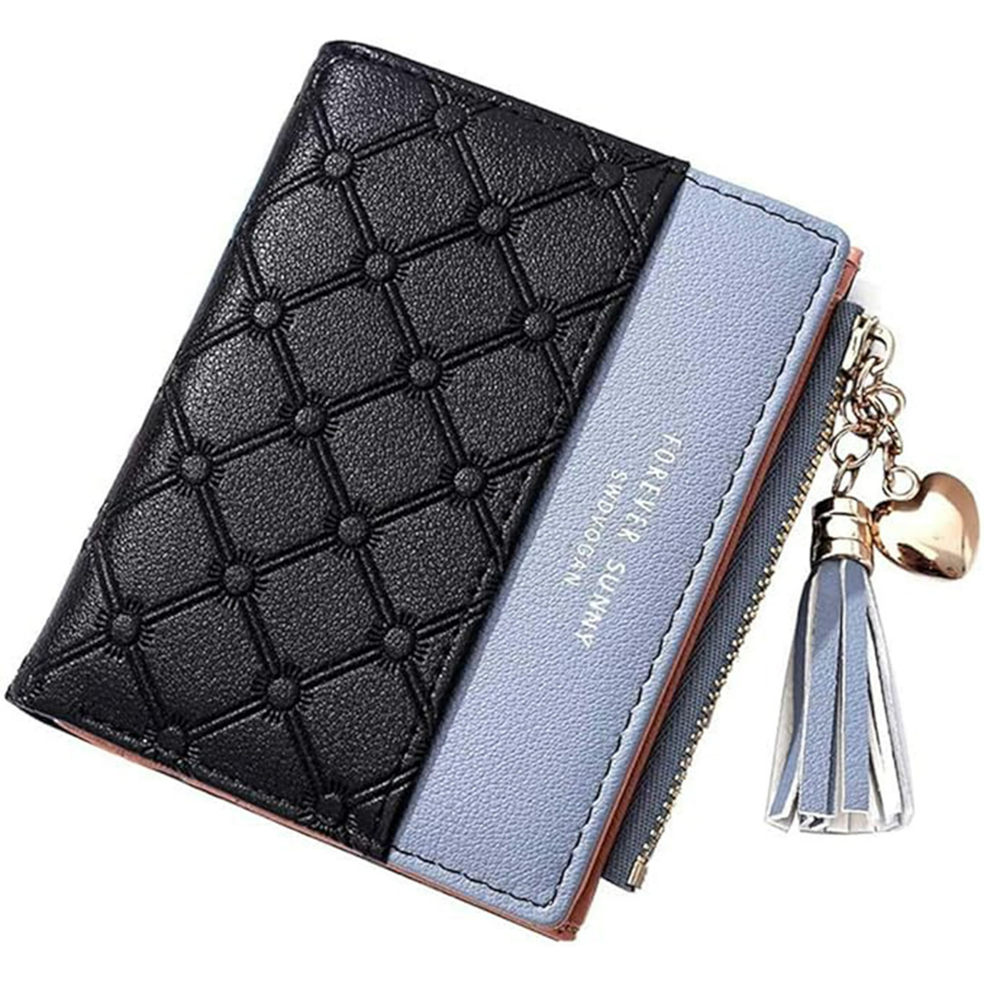 Veat00l - Billetera Cero, Con Cerradura Rfid, Diseño De Múltiples Tarjetas, Selección De Alta Calidad, Billetera Con Cremallera Delgada Y De Gran Capacidad Para Niñas Y Mujeres